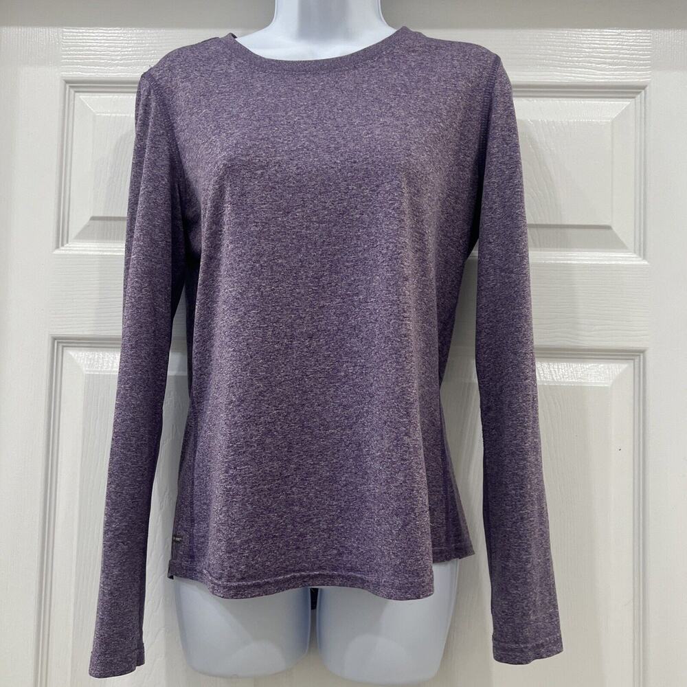 EUC Size Medium M 8-10 Purple Shirt Top Danskin Now Dri More Semi-Fitted